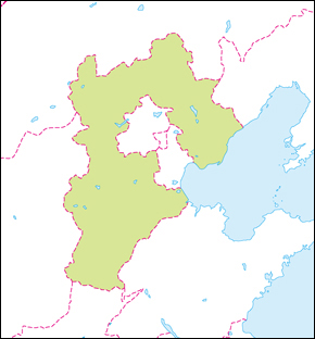 河北省地図の小さい画像