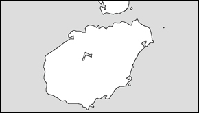 海南省白地図の小さい画像