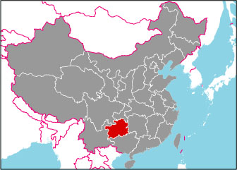 貴州省の位置