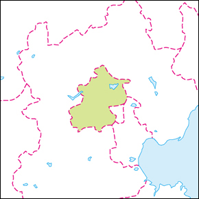 北京市地図の小さい画像