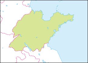山東省地図の小さい画像