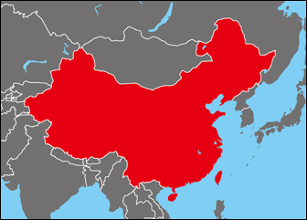 中国の位置