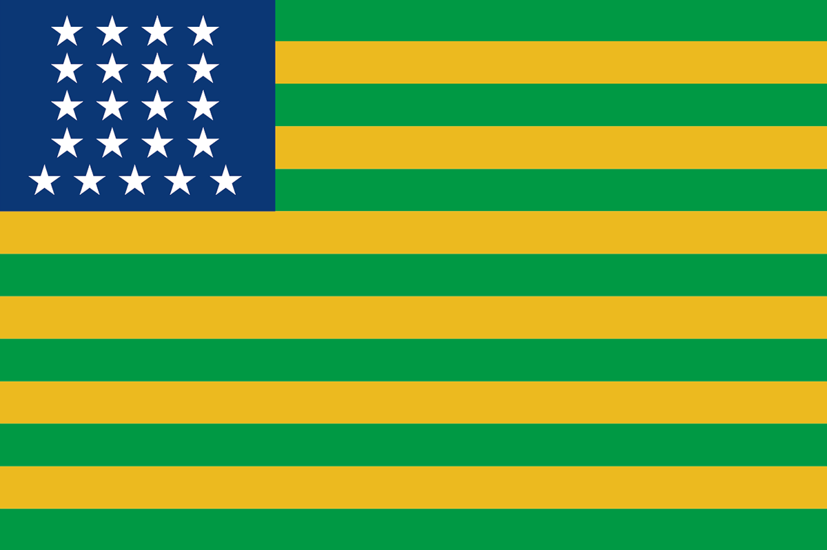 万国旗・世界の国旗ブラジル国旗(120cm幅 エクスラン) - 3
