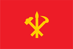 北朝鮮の国旗 意味やイラストのフリー素材など 世界の国旗 世界の国旗