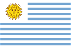 ウルグアイの国旗 意味やイラストのフリー素材など 世界の国旗 世界の国旗