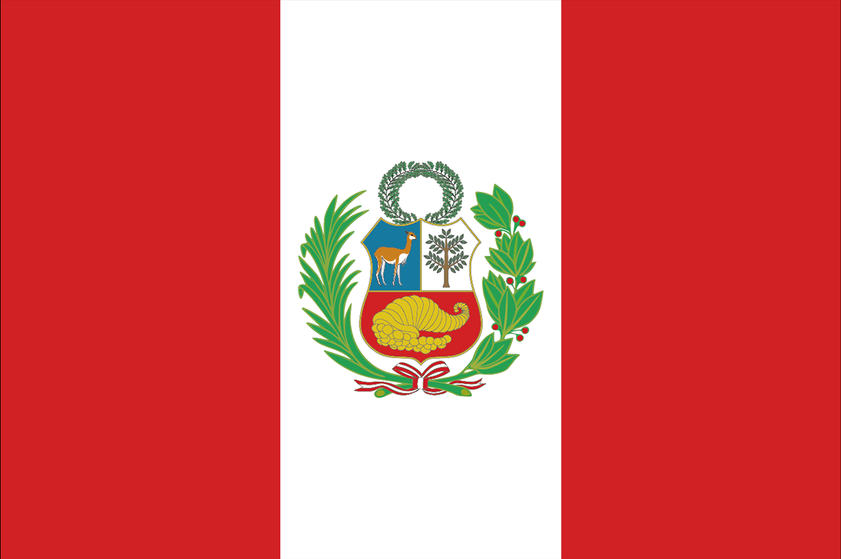 ペルーの国旗 意味やイラストのフリー素材など 世界の国旗 世界の国旗