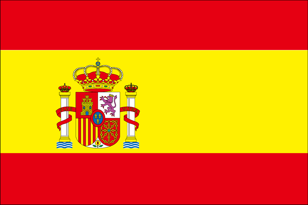綺麗なかわいい スペイン 国旗 イラスト スーパーイラストコレクション