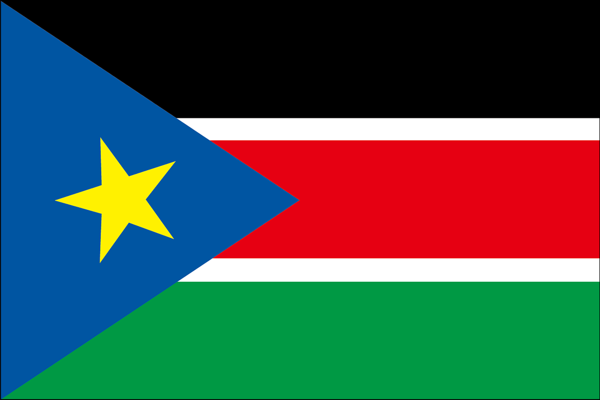 南スーダンの国旗 意味やイラストのフリー素材など 世界の国旗 世界の国旗
