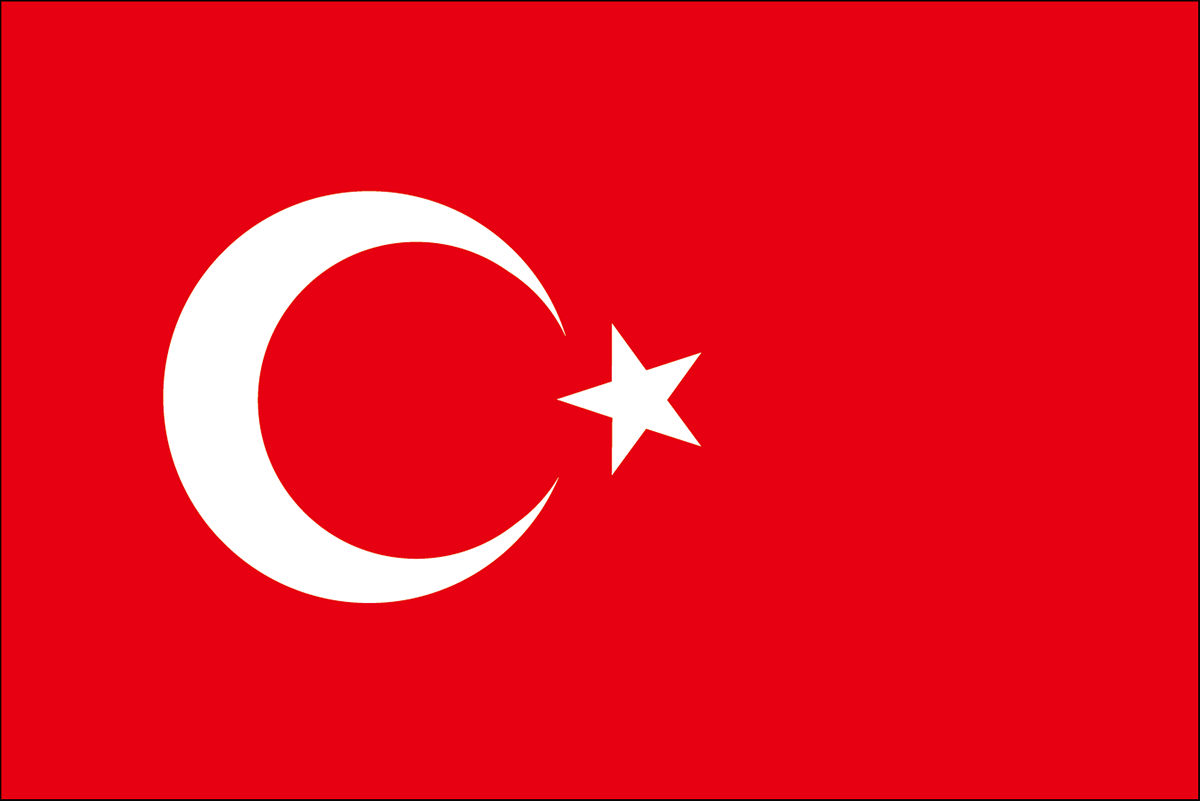 トルコの国旗 意味やイラストのフリー素材など 世界の国旗 世界の国旗