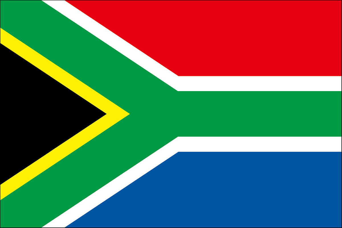 南アフリカの国旗 意味やイラストのフリー素材など 世界の国旗 世界の国旗