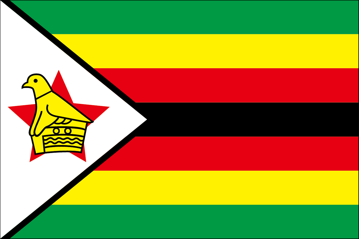 ジンバブエの国旗 意味やイラストのフリー素材など 世界の国旗 世界の国旗