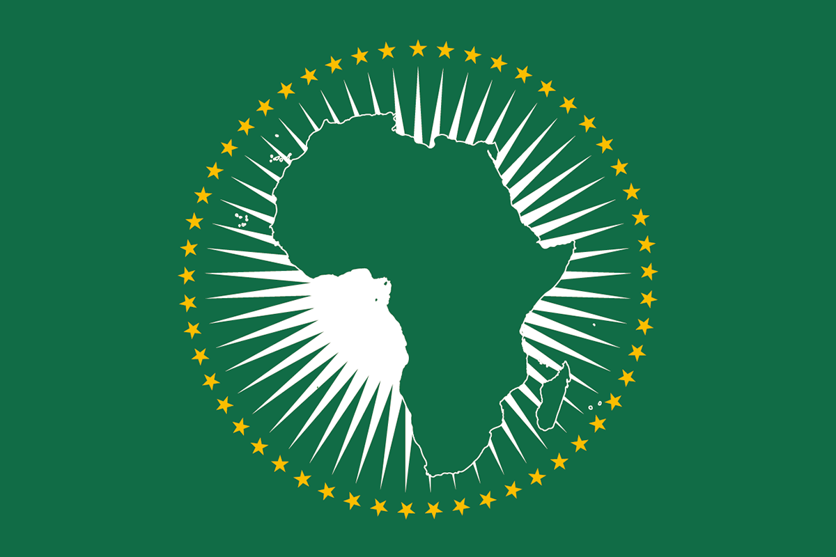 アフリカ連合の旗 意味やイラストのフリー素材など 世界の国旗 世界の国旗