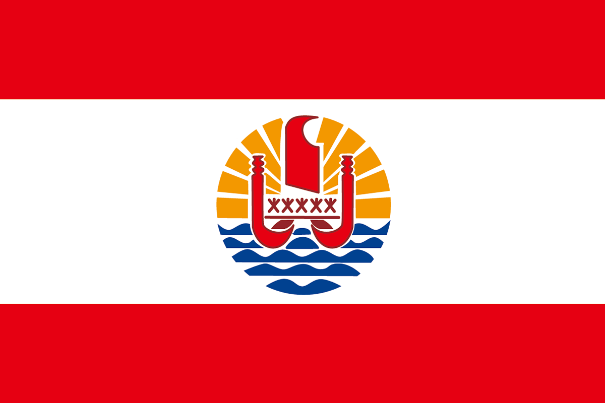 フランス領ポリネシアの旗 意味やイラストのフリー素材など 世界の国旗 世界の国旗