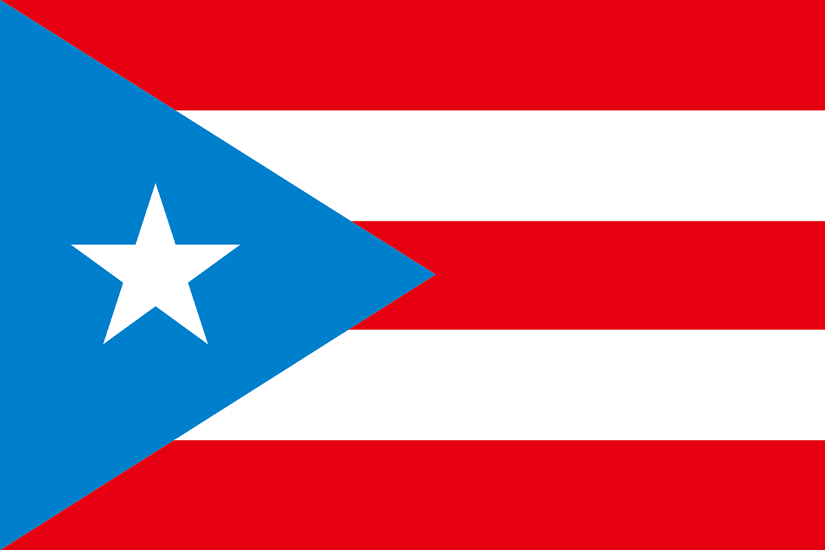 プエルトリコの旗 意味やイラストのフリー素材など 世界の国旗 世界の国旗