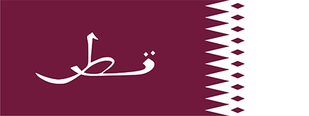 カタールの国旗 世界の国旗 世界の国旗