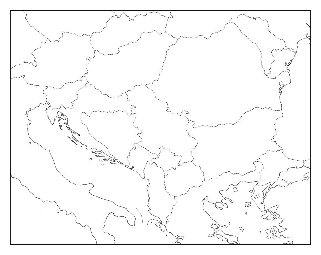 セルビアのフリー素材地図 世界地図