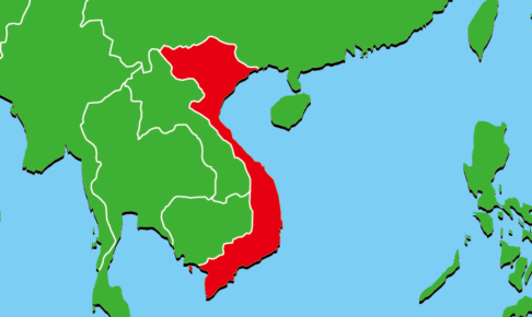 ロイヤリティフリー ベトナム 地図 イラスト フリー