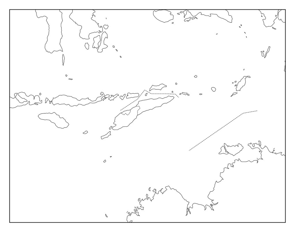 東ティモールのフリー素材地図 世界地図
