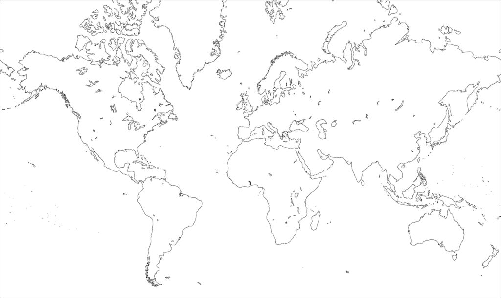 印刷可能無料 Pdf 世界 白地図 デザイン文具