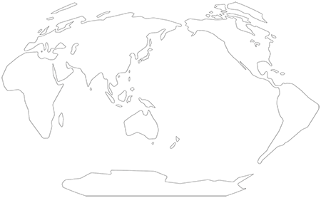 デザイン世界地図のフリー画像 世界地図