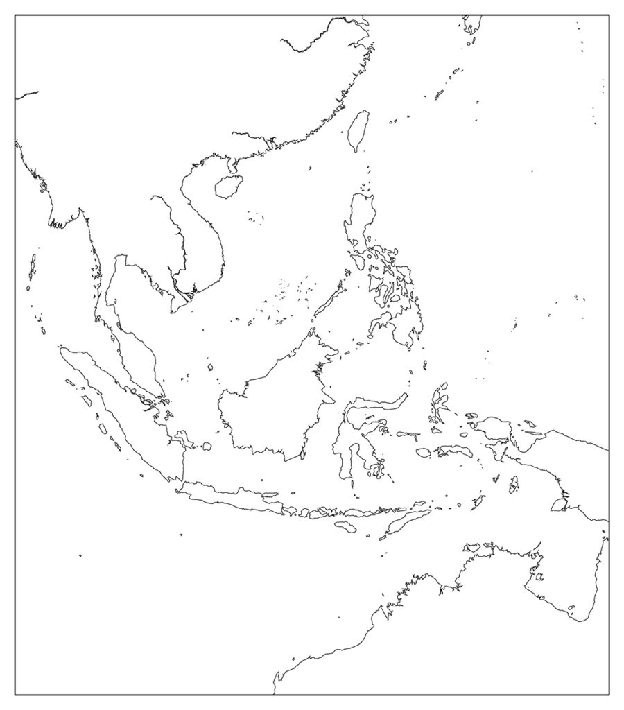 地域地図の白地図フリー画像 世界地図