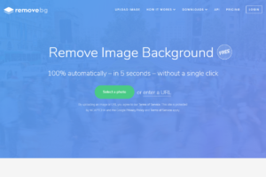 Remove Image Backgroundサイト画面